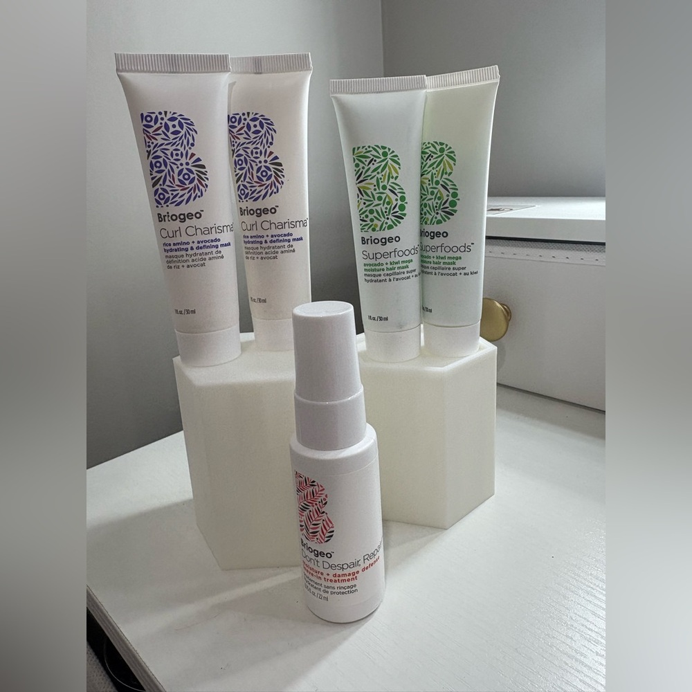 Briogeo Haircare Bundle, New, 4x30mL Hair Mask Treatments + 22mL Don’t Despair